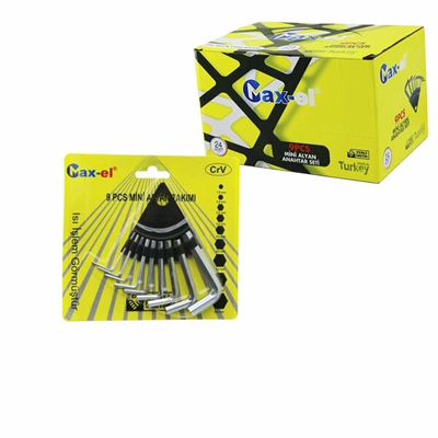 10 Parça  Kartlı Alyan Anahtar Takım Seti120mm-no-1.5-10 Bx40