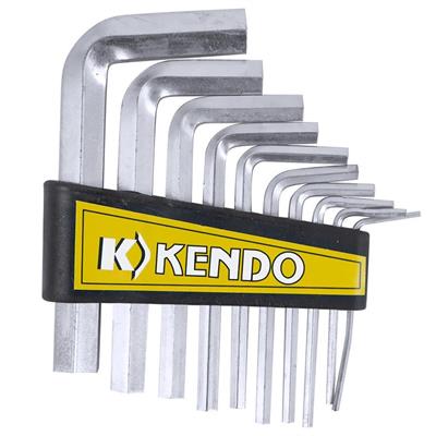 10 Parça Çelik Alyan Seti Kısa Düz Köşe Alyan Anahtar Takımı (3936)