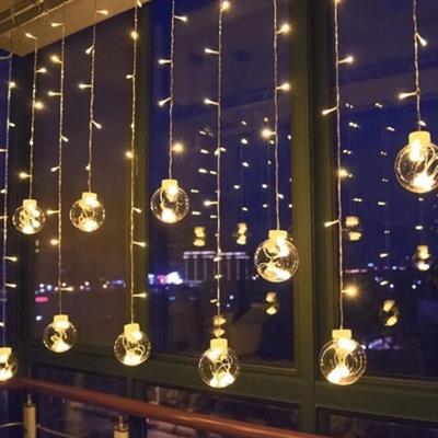 10 Sarkıtlı Kumandalı Dekoratif Top İçi Mini Toplu LED Günışığı Rengi Dekoratif Aydınlatma (3936)