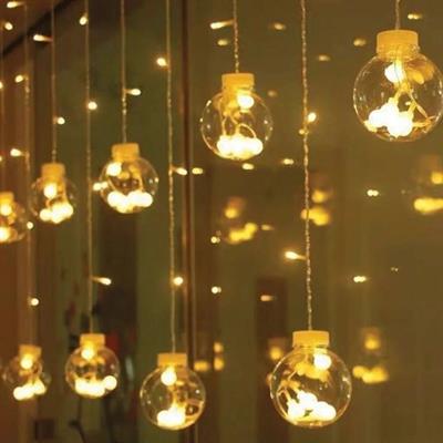 10 Sarkıtlı Kumandalı Dekoratif Top İçi Mini Toplu LED Günışığı Rengi Dekoratif Aydınlatma (3936)