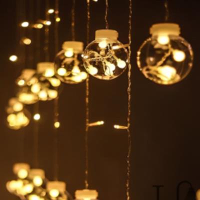 10 Sarkıtlı Kumandalı Dekoratif Top İçi Mini Toplu LED Günışığı Rengi Dekoratif Aydınlatma (3936)