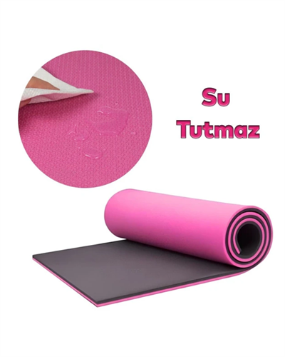 10 mm Pilates ve Egzersiz Matı Kaydırmaz Taban Konforlu Spor Minderi Hafif Taşınabilir