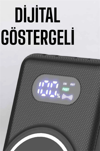 10.000 Mah Powerbank 4 Portlu Hızlı Şarj Dijital Göstergeli