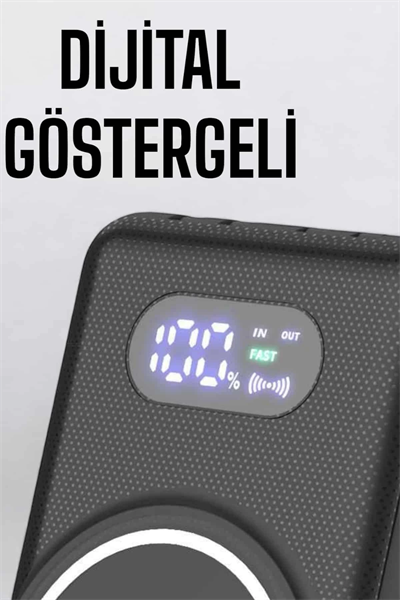10.000 Mah Powerbank 4 Portlu Hızlı Şarj Dijital Göstergeli