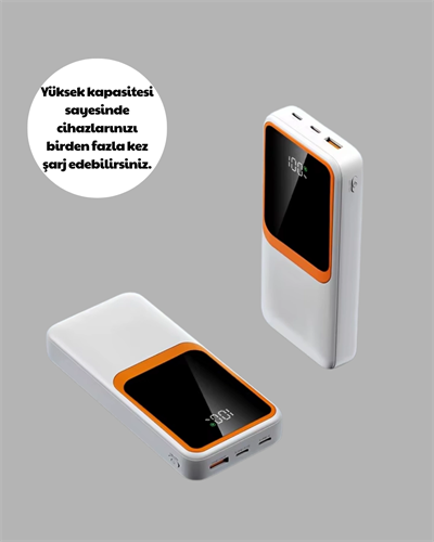 10.000 mAh Bataryalı, Dijital Göstergeli Taşınabilir Powerbank