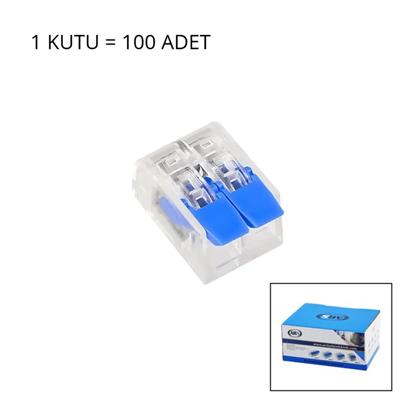 100 ADET 2 Lİ 2X2.5 KABLO GEÇMELİ MANDALLI BUAT KLEMENSİ (3936)