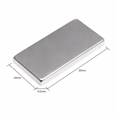 100 Adet 20x10x2 mm Neodyum Mıknatıs Köşeli Magnet N35 Nikel Kaplama Güçlü Kaliteli Dayanıklı
