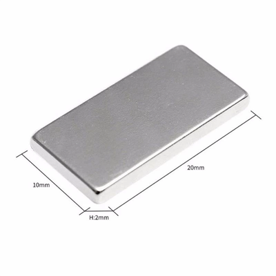 100 Adet 20x10x2 mm Neodyum Mıknatıs Köşeli Magnet N35 Nikel Kaplama Güçlü Kaliteli Dayanıklı