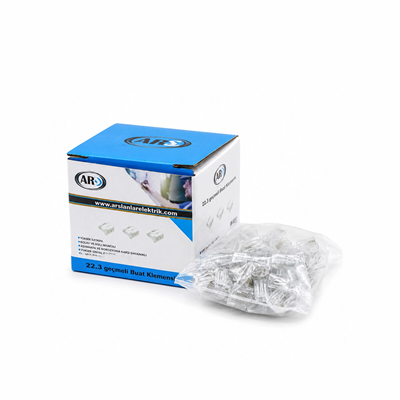 100 Adet 2li 2x2.5 Kablo Geçmeli Mandallı Buat Klemensi Bx40