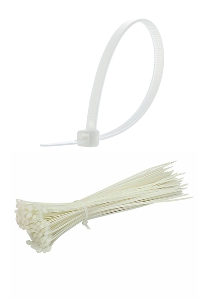 100 Adet Plastik Cırt Kelepçe Kablo Bağı Kablo Düzenleyici- 3.6 X 150 Mm Bx40