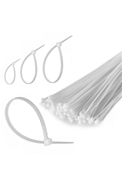 100 Adet Plastik Cırt Kelepçe Kablo Bağı Kablo Düzenleyici- 3.6 X 150 Mm Bx40
