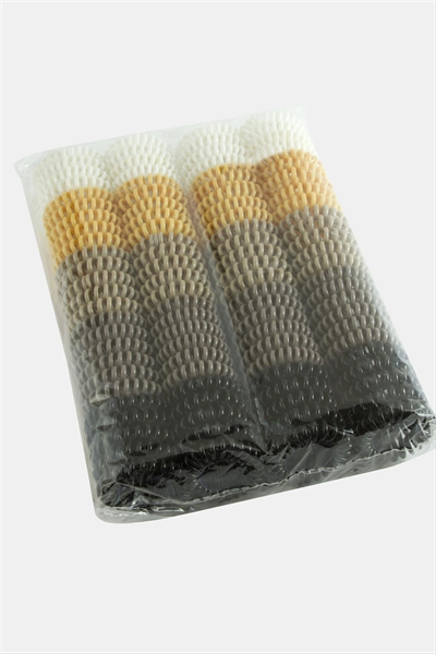 100 Adet Renkli Makarna Lastik Toka