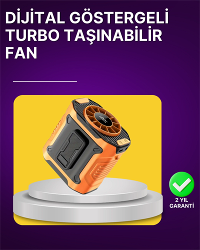 100 Kademeli Hız Ayarlı Taşınabilir Bel ve Boyun Fanı