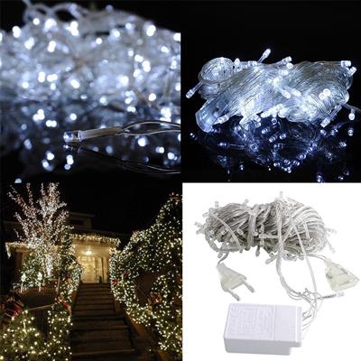 100 Ledli 8 Fonksiyonlu 10 Metre Led Aydınlatma Dekor Lambası (beyaz) (3936)