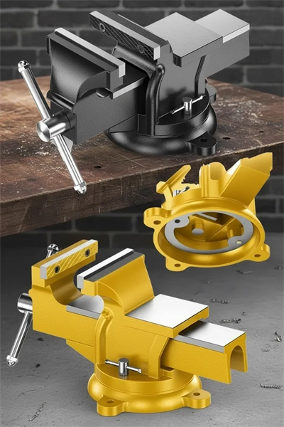 100 mm Sağlam Metal Gövde Sabit Tezgah Masa Mengenesi