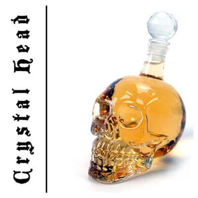 1000 Ml Crystal Head Kuru Kafa İçecek Şişesi
