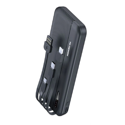10000 mAh  Type-C USB Lightning 4 Kablolu Hızlı Kablosuz Şarj Powerbank