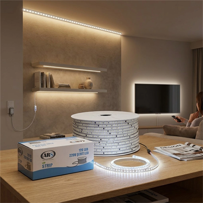 100mt 6500k - Beyaz Dış Mekan Şerit Led 220v 120led Ars-348985 Bx40