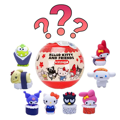 1020542 SUN-ITG-CLT-3D FİGÜR H.KITTY AND FRIENDS SUSHI SÜRPRİZ PAKET HKTY 3R 3