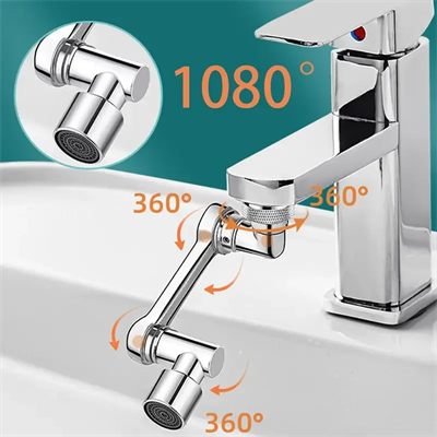 1080 Derece Dönebilen Mutfak Ve Lavabo Bataryası Akrobat Musluk Ucu Bx40