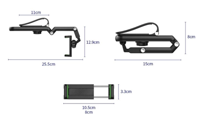 1080° Dönebilen Çok Fonksiyonlu Telefon Tutucu