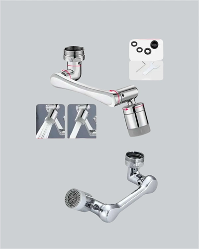 1080° Dönebilen Musluk Başlığı 2 Su Modlu Ayarlanabilir Esnek Tasarım