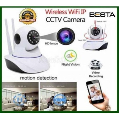 1080P 2MP 360 derece Full HD Kablosuz IP Gece Görüşlü WİFİ Güvenlik Kamerası 64GB SD Kart Dahil