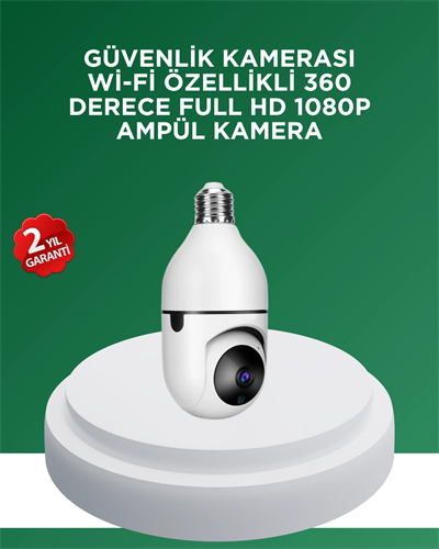 1080P Gece Görüşlü Ampul Güvenlik Kamerası – Kablolu ve Kablosuz Seçenekli