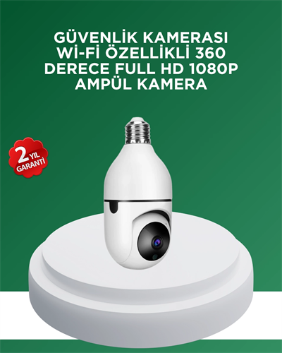 1080P Gece Görüşlü Ampul Güvenlik Kamerası – Kablolu ve Kablosuz Seçenekli