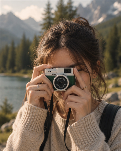 1080P HD Mini Kamera IPS Ekranlı 4K Lens Destekli Taşınabilir Dijital Kamera