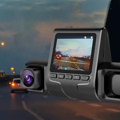 1080P Üçlü Lens Araba Dash Cam Dashcam Ön İç & Arka HD Araba DVR 120 ° Açı Döngü Kaydı Yerçekimi Sensörü (3936)