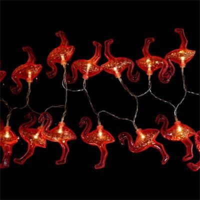 10'lu Pilli Led Flamingo Dekoratif Işık Zinciri Aydınlatma 1,5 Mt Bx40