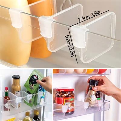 10'luŞeffaf Buzdolabı Yan Kapı Düzenleyici Buzdolabı Dolap İçi Bölümleyici Aparatlar (3936)