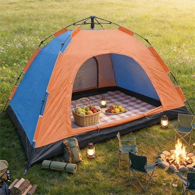 10 kişilik Otomatik Kurulum Kamp Çadırı – Outdoor , Suya Dayanıklı Hızlı Kurulum Piknik Ve Doğa İçin Geniş Aile Çadırı 300x300x170 Cm Bx40