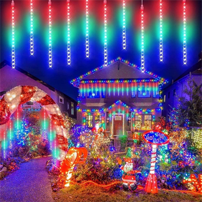 10lu 45 CM Uzunluğunda Plastik Meteor 2m Kablo LED USB RGB Ağaç Işığı – Renk Değiştiren Asmalı Dekoratif Bahçe ve Dış Mekan Aydınlatması