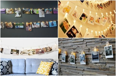 10lu Led Işıklı Fotoğraf Mandalları