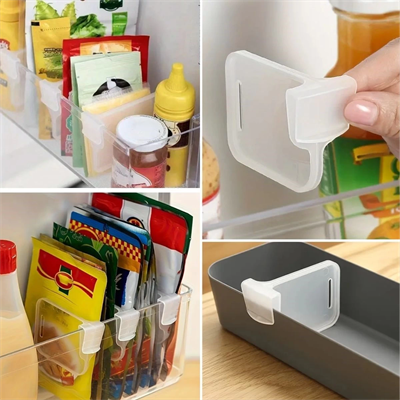 10luŞeffaf Buzdolabı Yan Kapı Düzenleyici Buzdolabı Dolap İçi Bölümleyici Aparatlar