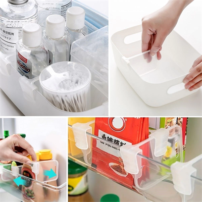 10luŞeffaf Buzdolabı Yan Kapı Düzenleyici Buzdolabı Dolap İçi Bölümleyici Aparatlar