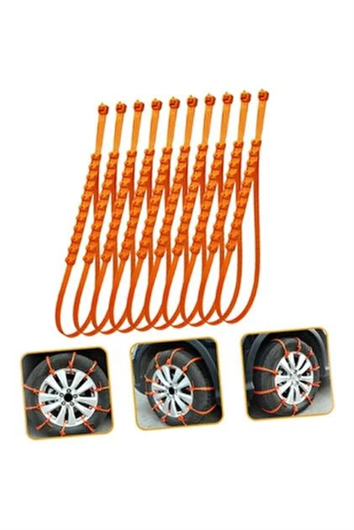 10pcs Plastik Zincir Oto Lastik Kar Kelepçesi = Cırtlı Bx40