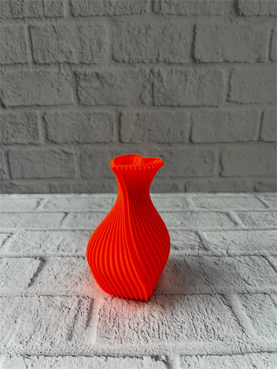 11 cm Turuncu Kalp Formlu Mini Vazo Estetik Dekoratif Obje