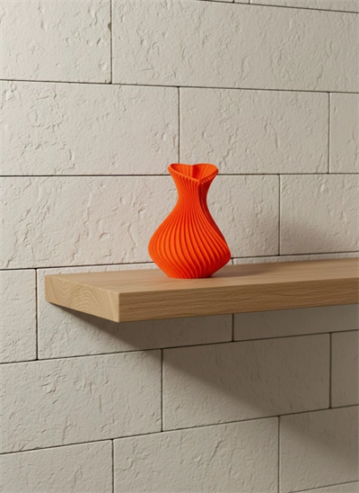 11 cm Turuncu Kalp Formlu Mini Vazo Estetik Dekoratif Obje