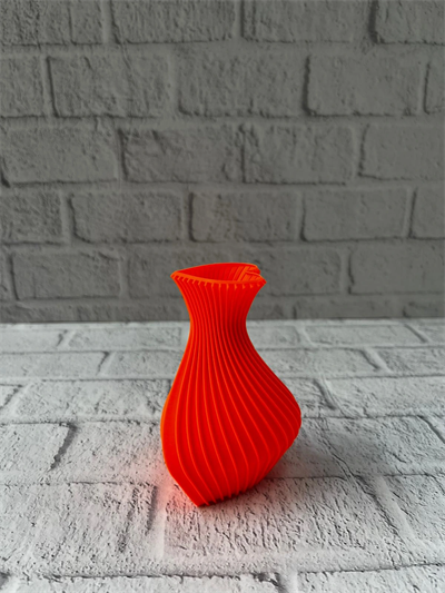 11 cm Turuncu Kalp Formlu Mini Vazo Estetik Dekoratif Obje