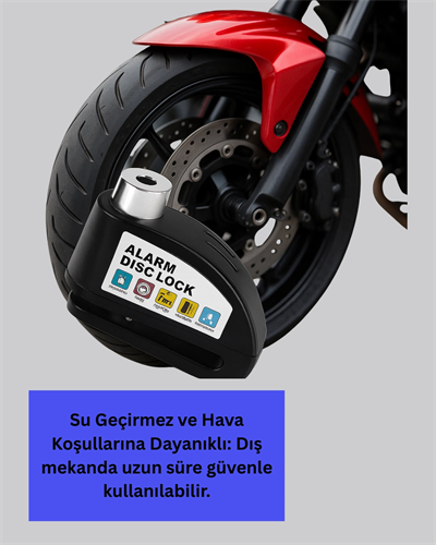 110 dB Alarm Disk Kilidi Motosiklet Scooter Bisiklet Güvenlik Yeni Nesil