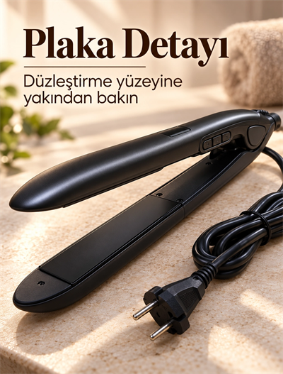 110–240 V Sıcaklık Ayarlı Seramik Saç Düzleştirici