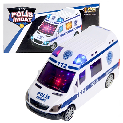 112 Polis İmdat 3D Işıklı Sesli Polis Aracı