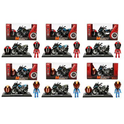 1:14 Sesli ve Işıklı BMW Off-Road Die Cast Çek Bırak Motosiklet - 1 Adet Stokta Olan Gönderilir