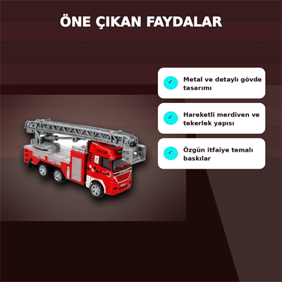 11,5 cm Die-Cast Metal Model Araç - Eco Lounge Serisi - İtfaiye, Tanker veya Kurtarıcı Seçeneği