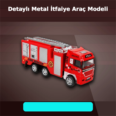11,5 cm Die-Cast Metal Model Araç - Eco Lounge Serisi - İtfaiye, Tanker veya Kurtarıcı Seçeneği