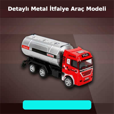 11,5 cm Die-Cast Metal Model Araç - Eco Lounge Serisi - İtfaiye, Tanker veya Kurtarıcı Seçeneği