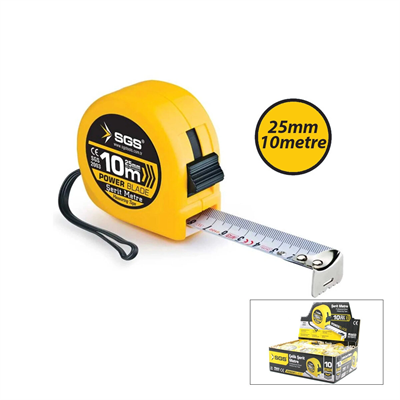 12 Adet 10mt X 25mt Stoplu Şerit Metre Bx40
